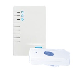 Panel de alarma TEKO y botón de pánico inalámbrico